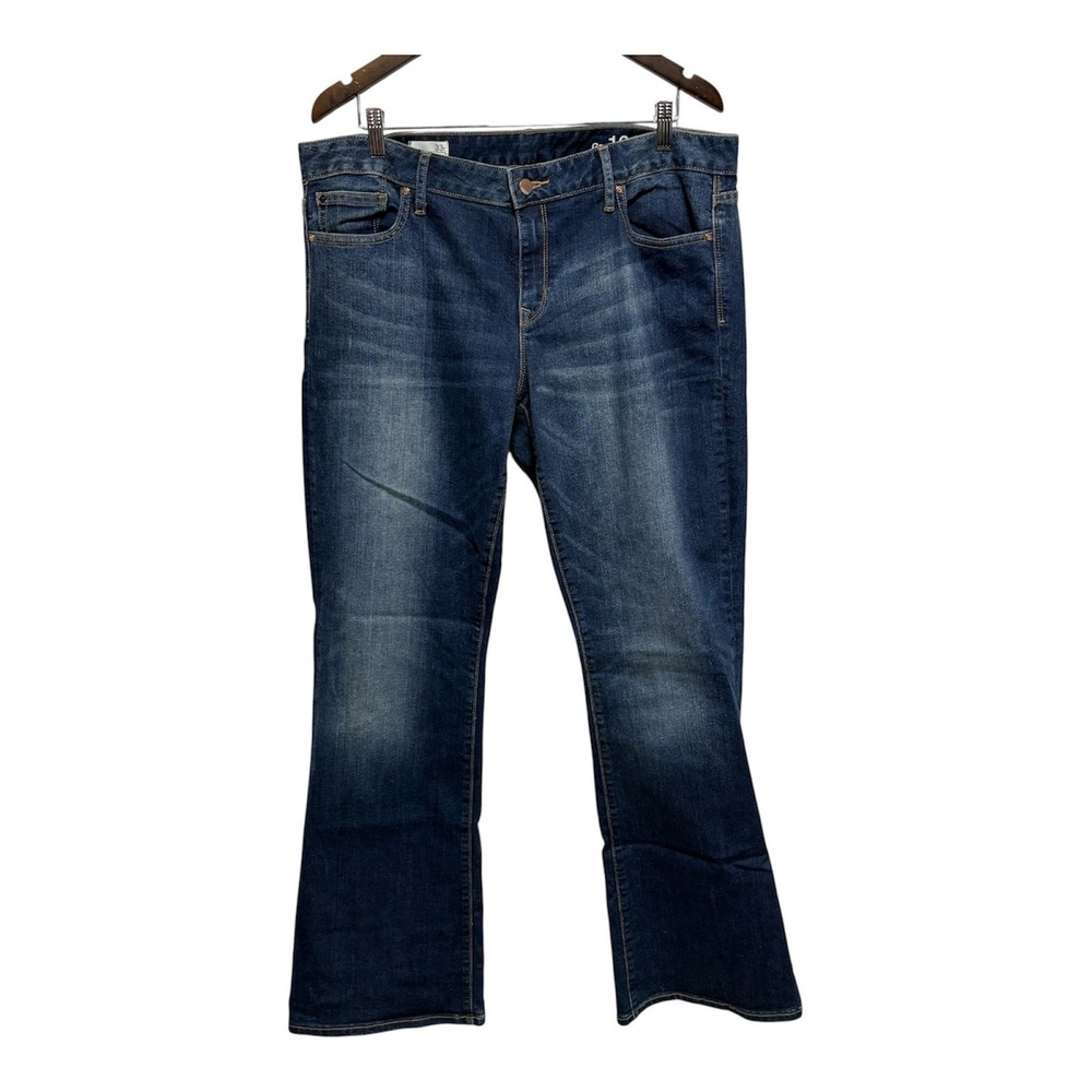 GAP 1969 Jeans Womens 33 X 32 Medium Wash Curvy Stretch Bootcut Denim